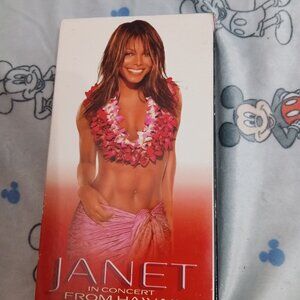 HBO, "Janet In Concert From Hawaii" VHS Tape (Untested)